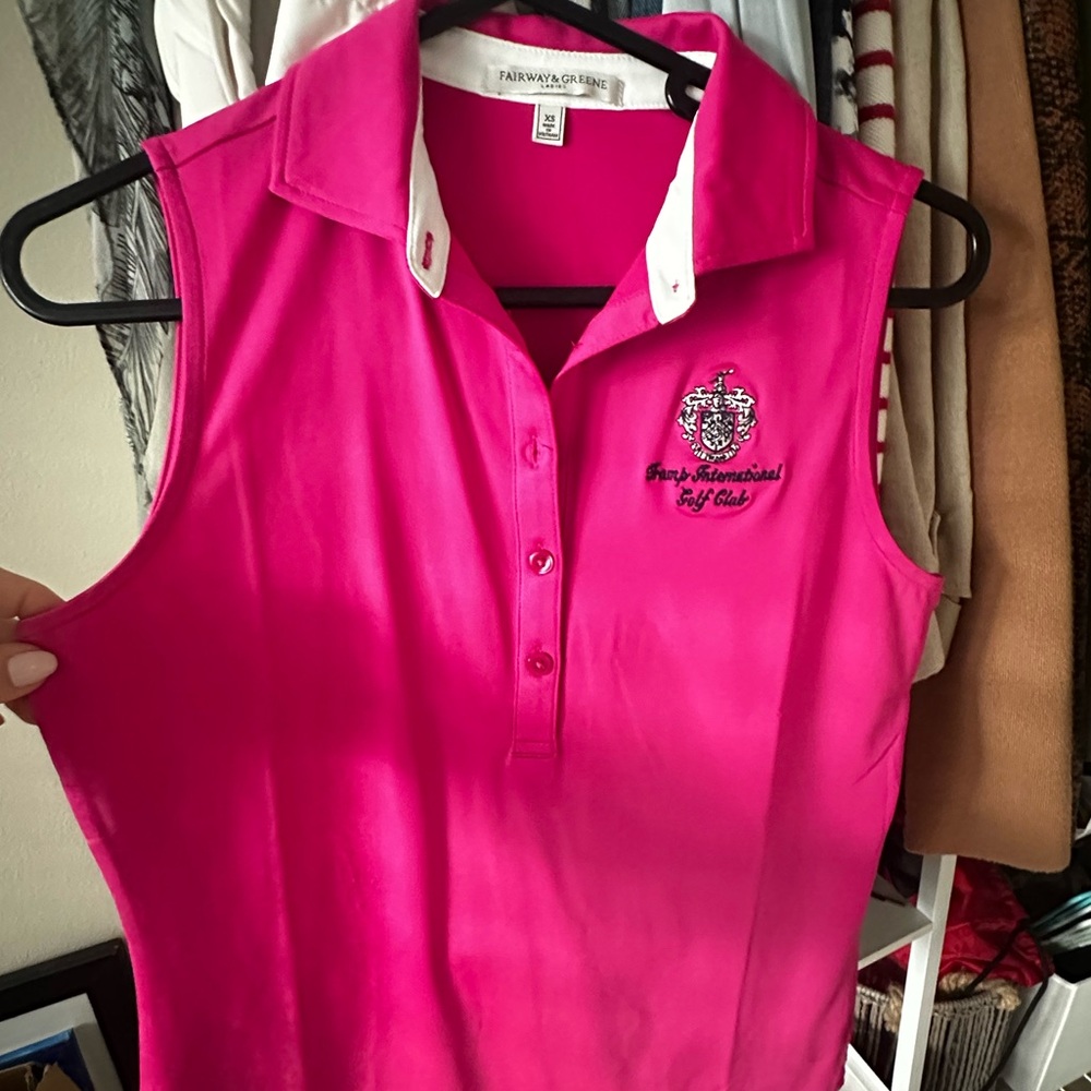 Pink XS Ladies Golf Top